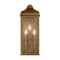 Artcraft - AC8187WB - Three Light Outdoor Wall Sconce - Madrid - Weathered Brass