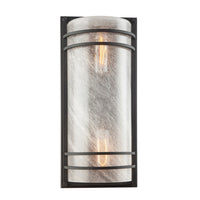 Artcraft - AC8730BK - Two Light Outdoor Wall Sconce - Keswick - Black