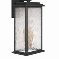 Artcraft - AC9272BK - Two Light Outdoor Wall Sconce - Estate - Black, Brass