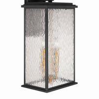 Artcraft - AC9274BK - Four Light Outdoor Wall Sconce - Estate - Black, Brass