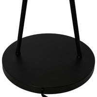 Artcraft - AC10046BK - LED Floor Lamp - Cortina - Black, Brushed Brass