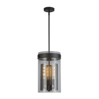 Artcraft - AC10051BK - Three Light Pendant - Dahlia - Black