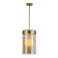 Artcraft - AC10051BR - Three Light Pendant - Dahlia - Brushed Brass