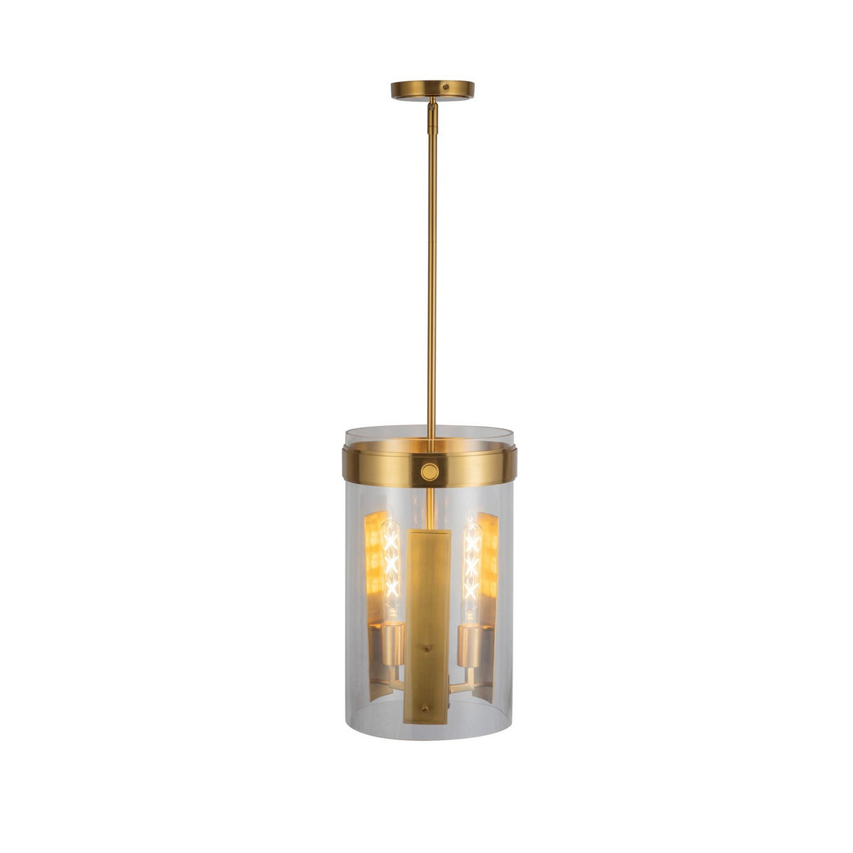 Artcraft - AC10051BR - Three Light Pendant - Dahlia - Brushed Brass