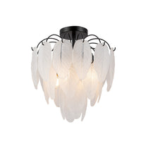 Artcraft - AC11785BK - Four Light Semi Flush Mount - Alessia - Black