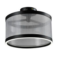 Artcraft - AC11893SL - LED Semi Flush Mount - Cora - Silver