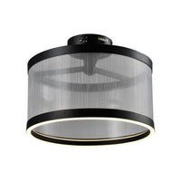 Artcraft - AC11893SL - LED Semi Flush Mount - Cora - Silver