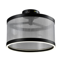 Artcraft - AC11893SL - LED Semi Flush Mount - Cora - Silver