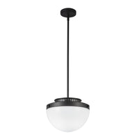 Artcraft - AC12010BK - One Light Pendant - Dahlia - Black