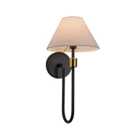 Artcraft - AC12031BB - One Light Wall Sconce - Providence - Black, Brushed Brass