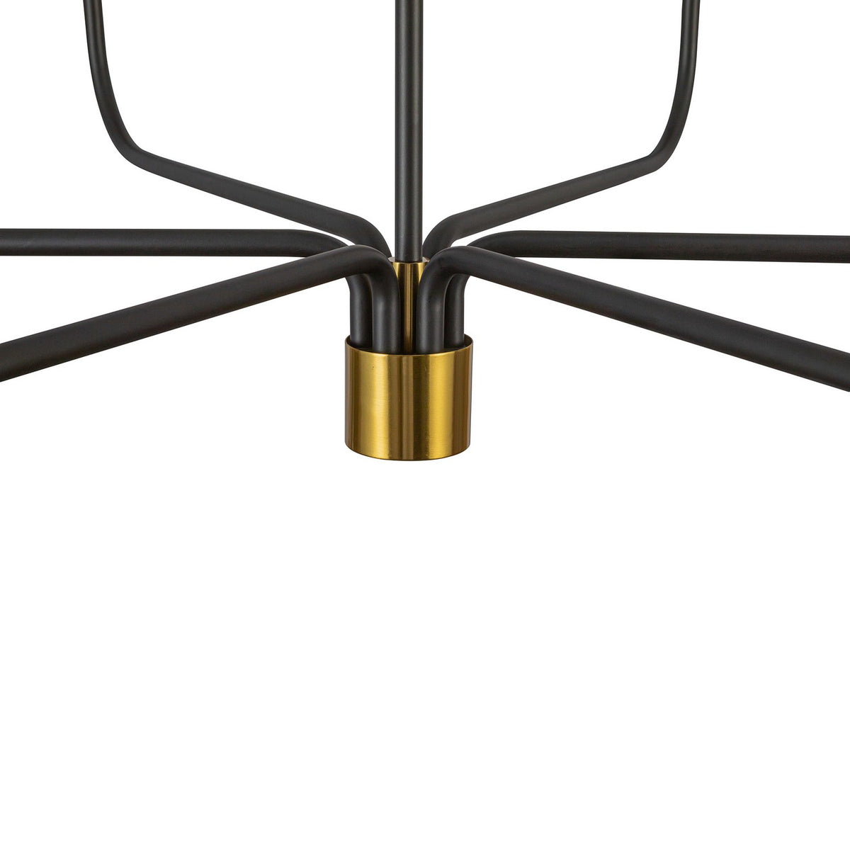 Artcraft - AC12036BB - Six Light Chandelier - Providence - Black, Brushed Brass