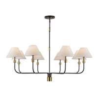 Artcraft - AC12038BB - Eight Light Chandelier - Providence - Black, Brushed Brass