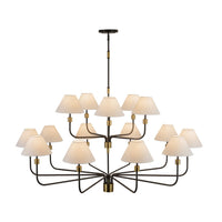 Artcraft - AC12039BB - 15 Light Chandelier - Providence - Black, Brushed Brass