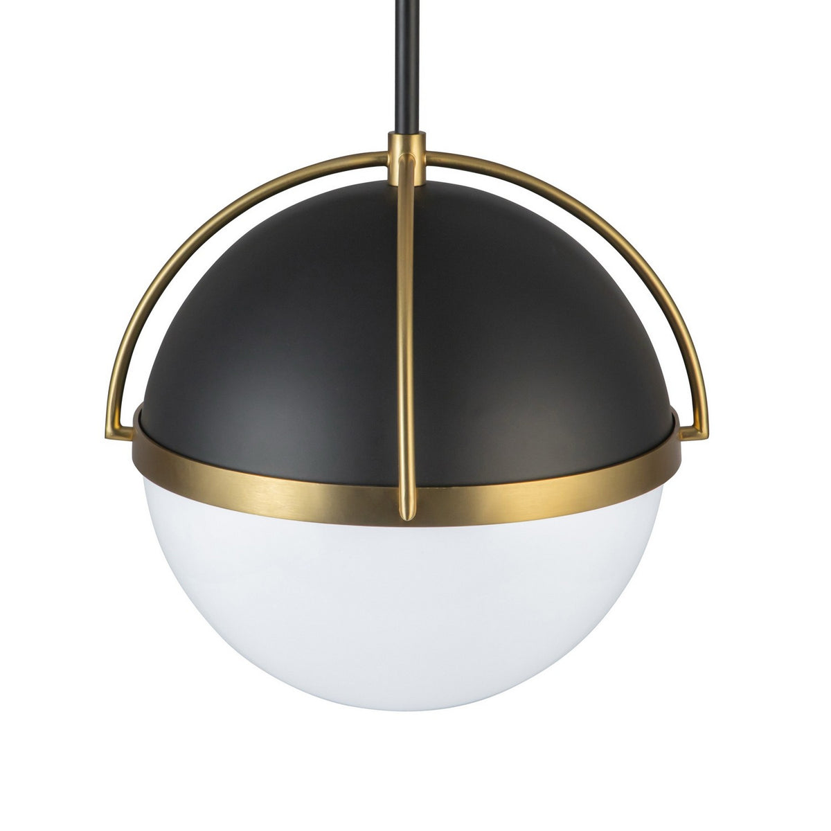 Artcraft - AC12040BB - One Light Pendant - Dahlia - Black, Brushed Brass