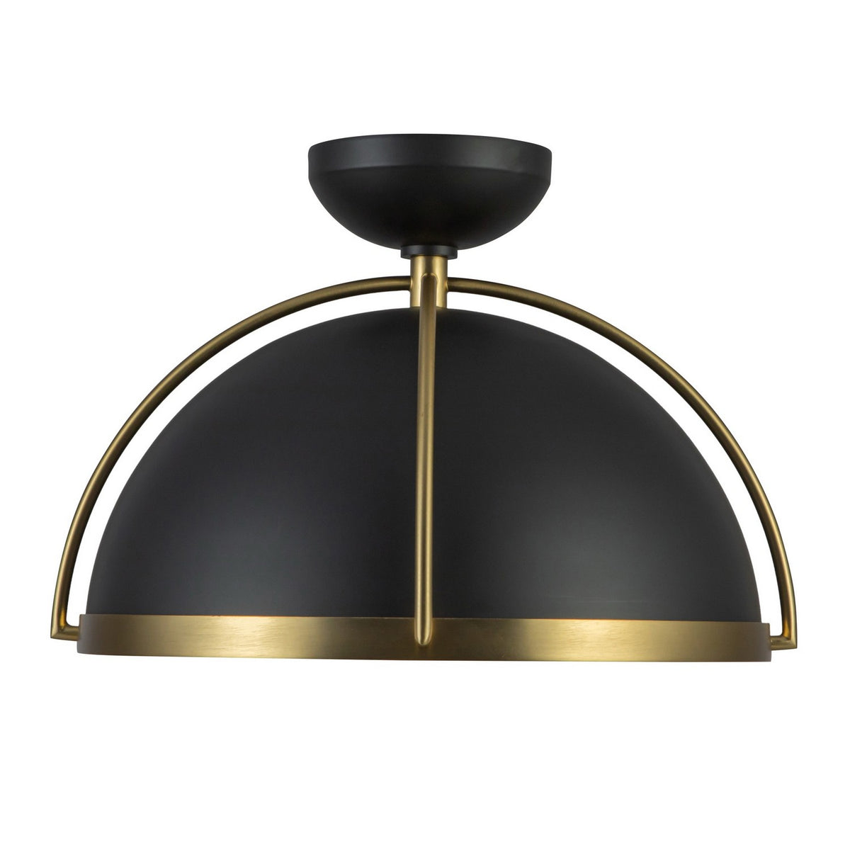 Artcraft - AC12041BB - One Light Pendant - Dahlia - Black, Brushed Brass