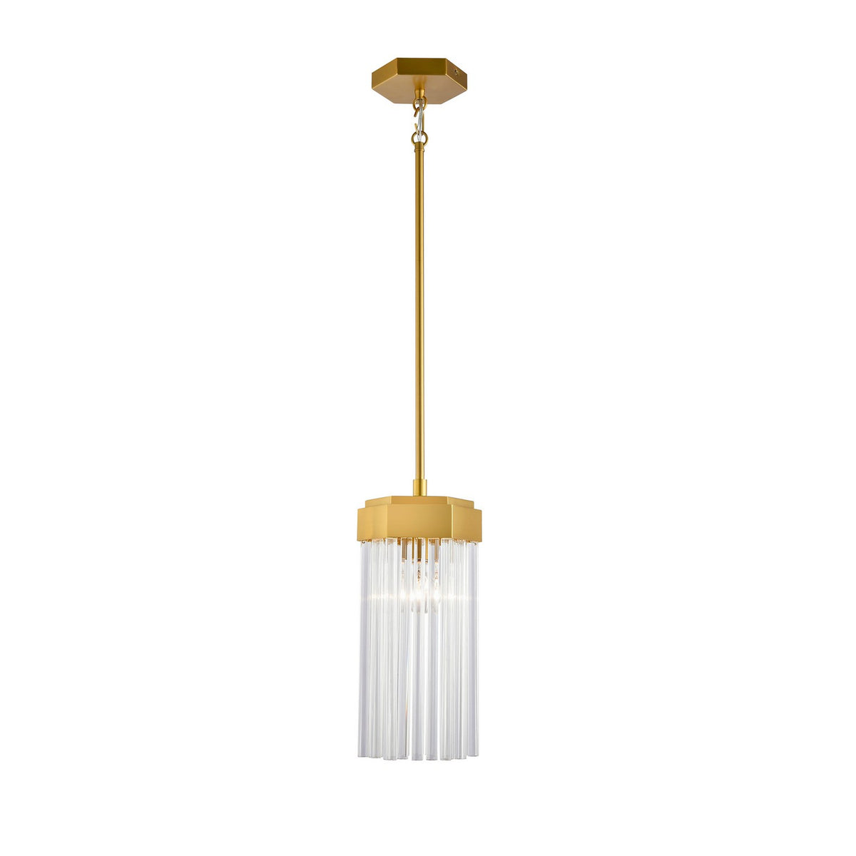 Artcraft - AC12060BR - One Light Pendant - Emma - Brushed Brass