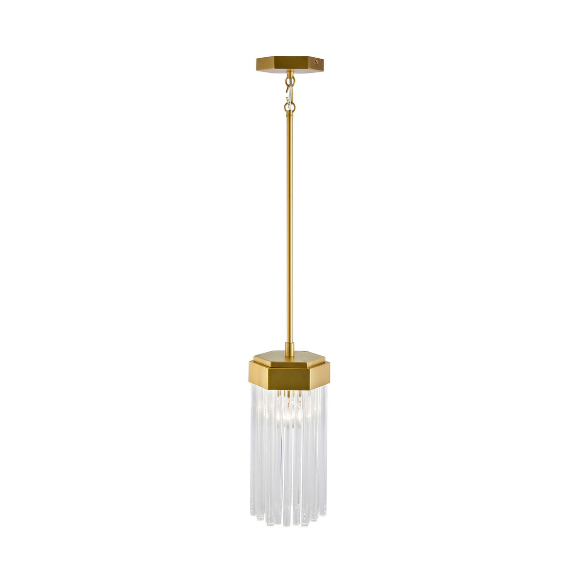 Artcraft - AC12060BR - One Light Pendant - Emma - Brushed Brass