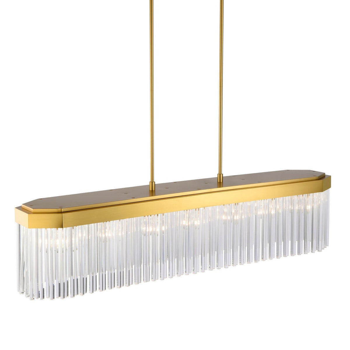 Artcraft - AC12064BR - Seven Light Island Pendant - Emma - Brushed Brass