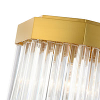 Artcraft - AC12064BR - Seven Light Island Pendant - Emma - Brushed Brass