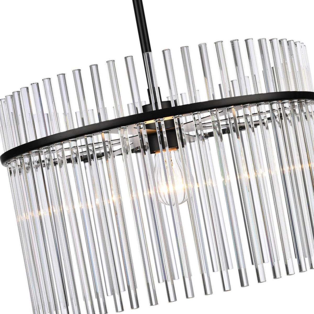 Artcraft - AC12081BK - One Light Semi Flush Mount - Ava - Black