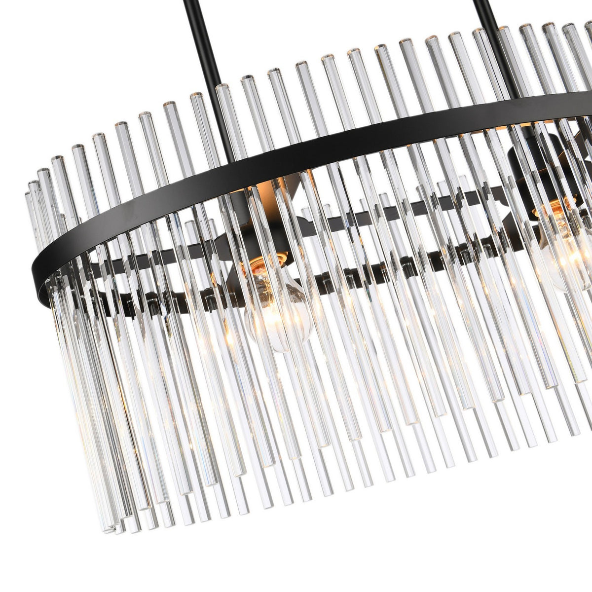 Artcraft - AC12082BK - Two Light Chandelier - Ava - Black