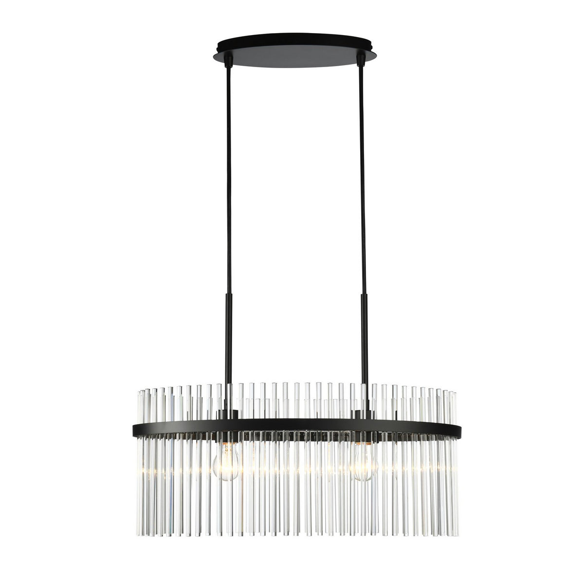 Artcraft - AC12082BK - Two Light Chandelier - Ava - Black