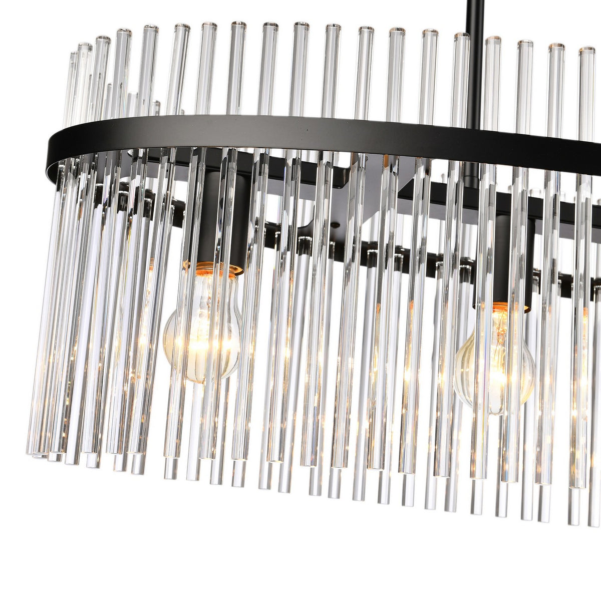 Artcraft - AC12084BK - Four Light Island Pendant - Ava - Black