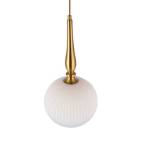 Artcraft - AC12111BR - One Light Pendant - Kate - Brushed Brass