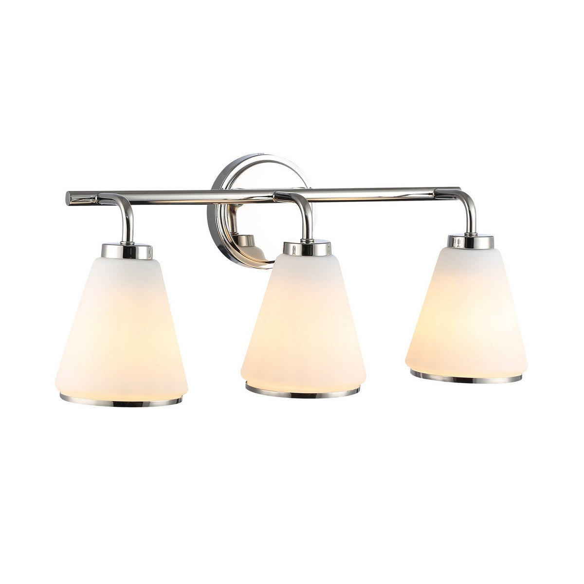 Artcraft - AC12123PN - Three Light Bathroom Vanity - Zoey - Polished Nickel