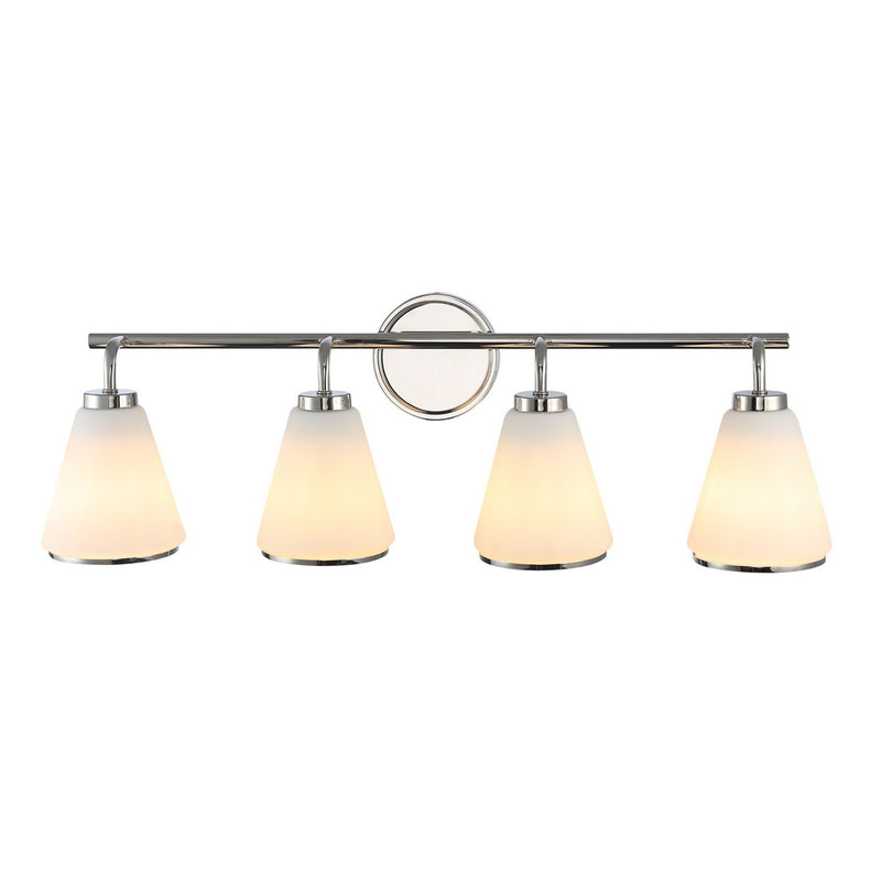 Artcraft - AC12124PN - Four Light Bathroom Vanity - Zoey - Polished Nickel