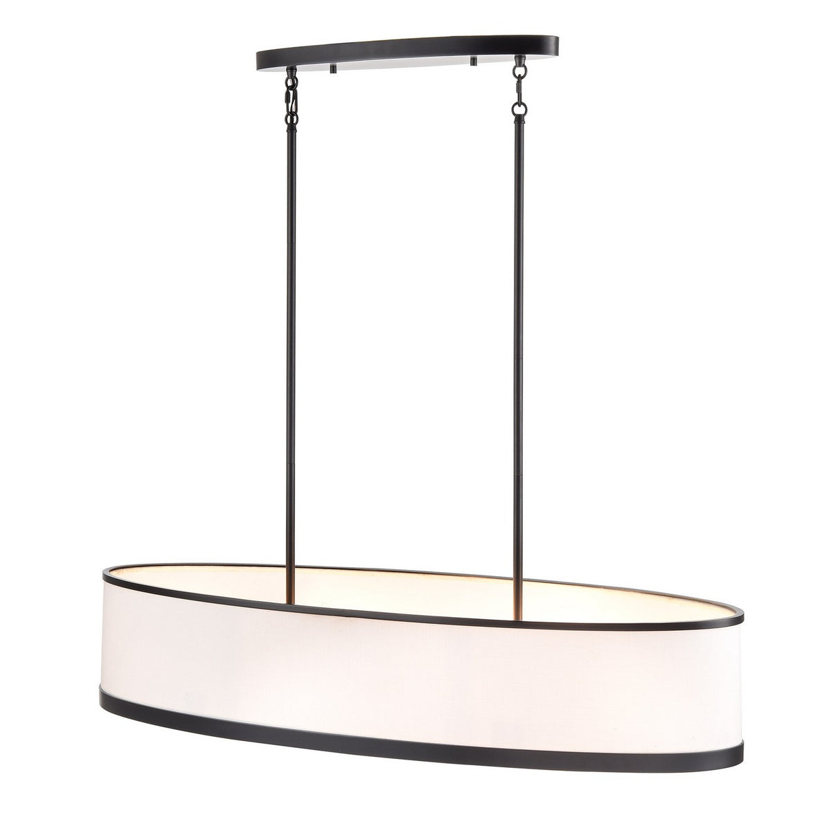 Artcraft - AC12164BK - Eight Light Island Pendant - High Street - Black