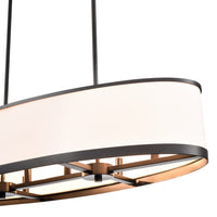 Artcraft - AC12164BK - Eight Light Island Pendant - High Street - Black