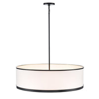 Artcraft - AC12165BK - Eight Light Island Pendant - High Street - Black