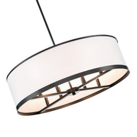 Artcraft - AC12165BK - Eight Light Island Pendant - High Street - Black