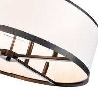 Artcraft - AC12165BK - Eight Light Island Pendant - High Street - Black