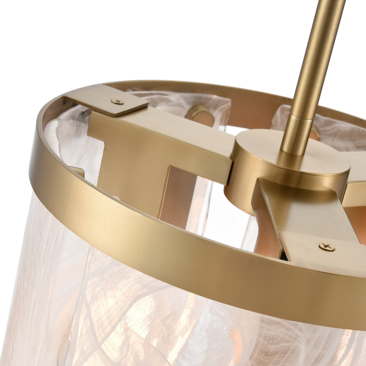 Artcraft - AC12170BR - Three Light Pendant - Skye - Brass