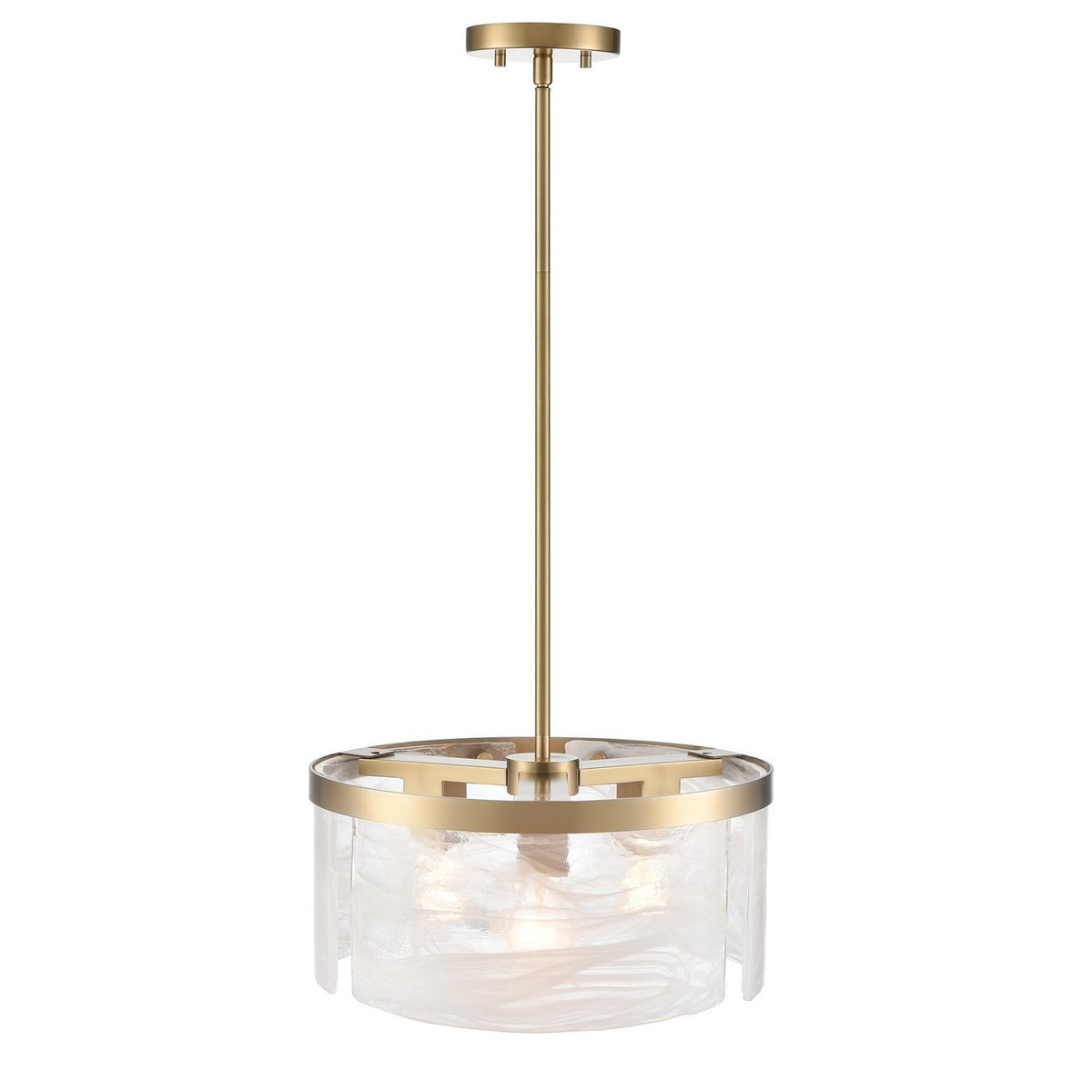 Artcraft - AC12171BR - Three Light Pendant - Skye - Brass