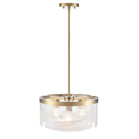 Artcraft - AC12171BR - Three Light Pendant - Skye - Brass