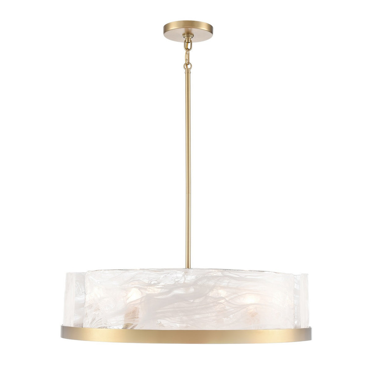 Artcraft - AC12176BR - Six Light Chandelier - Skye - Brass