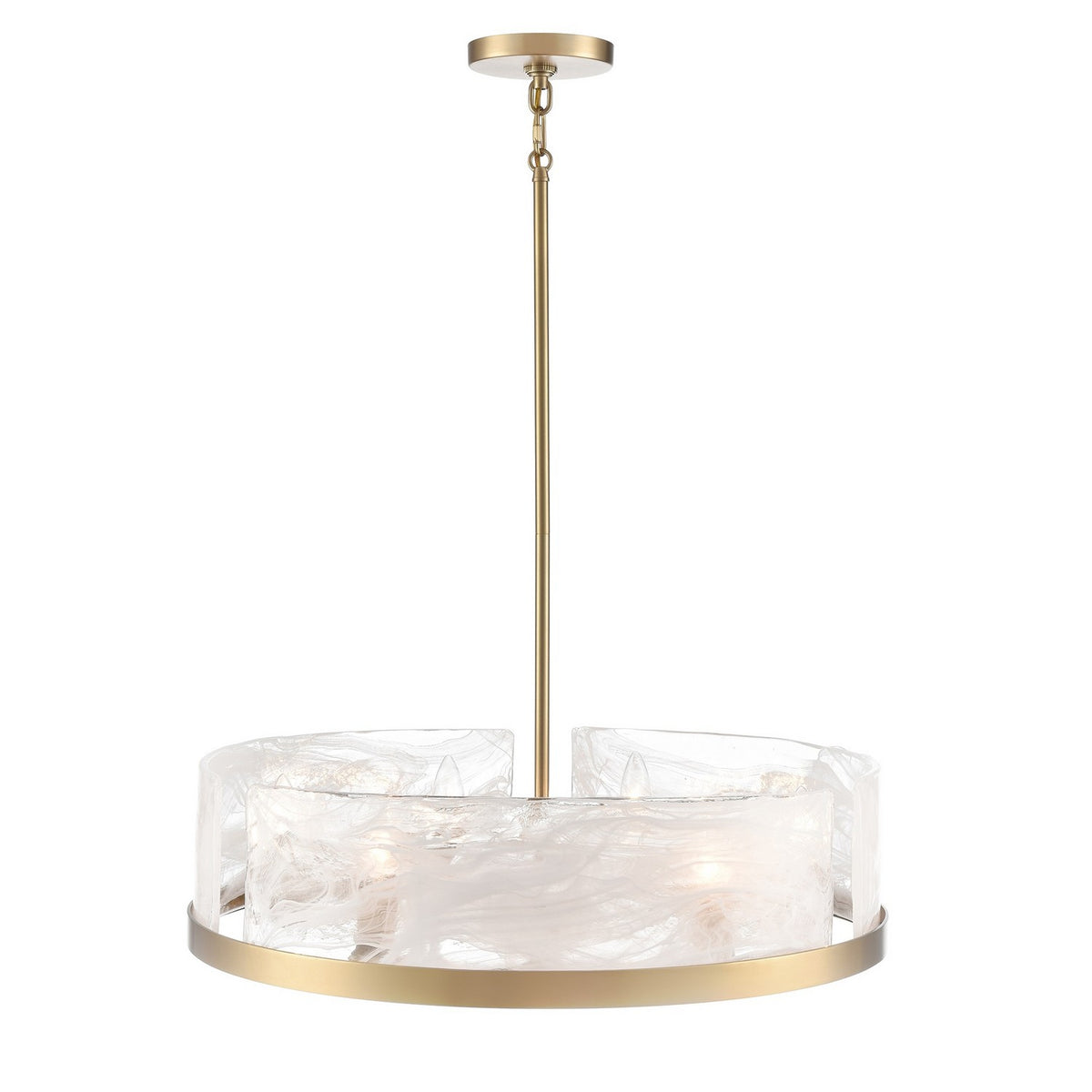 Artcraft - AC12176BR - Six Light Chandelier - Skye - Brass
