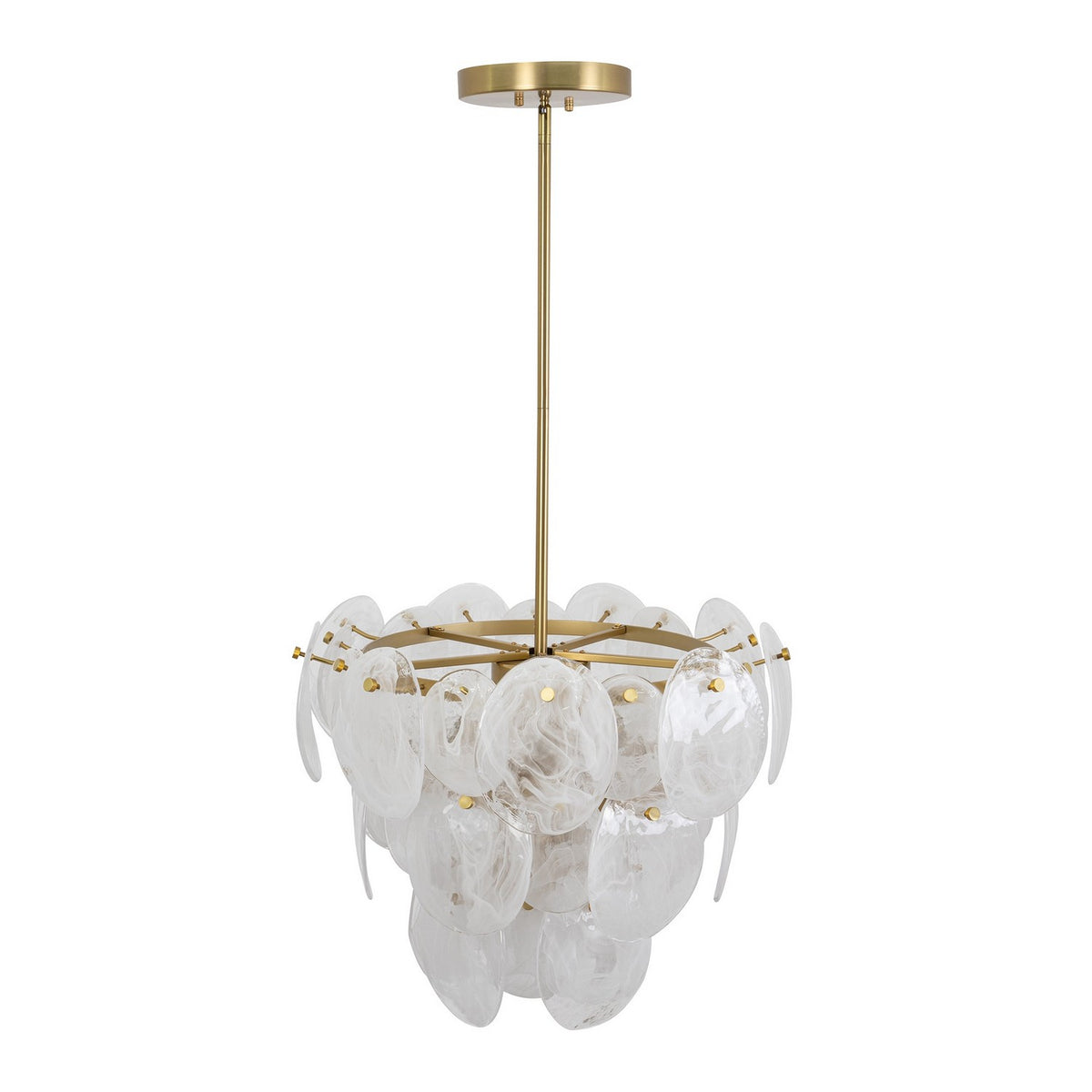 Artcraft - AC12211BR - Eight Light Chandelier - Lily - Brushed Brass