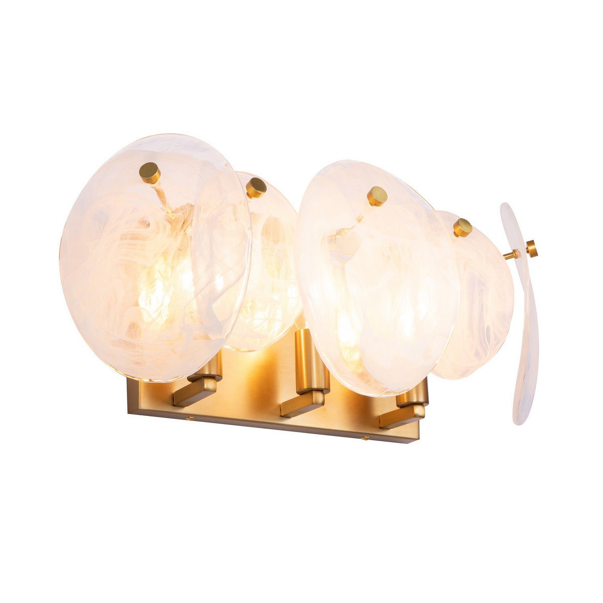 Artcraft - AC12213BR - Three Light Bathroom Vanity - Lily - Brushed Brass