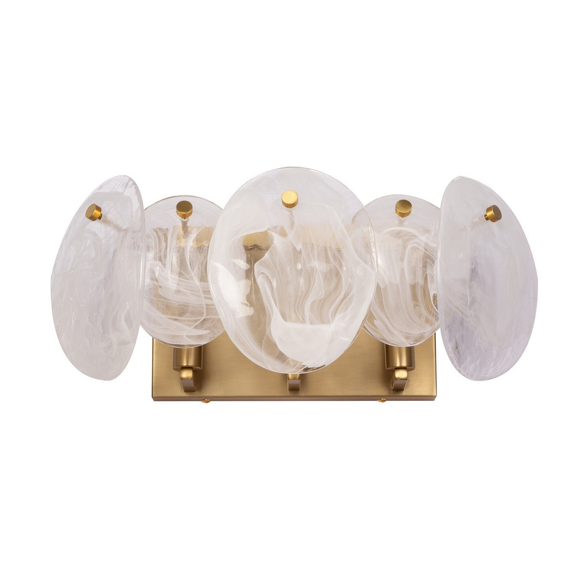 Artcraft - AC12213BR - Three Light Bathroom Vanity - Lily - Brushed Brass