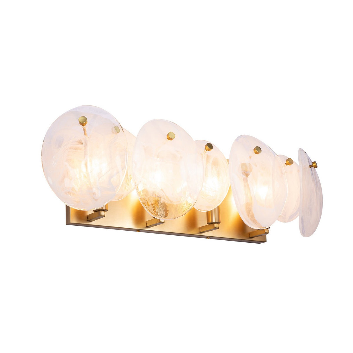 Artcraft - AC12214BR - Four Light Bathroom Vanity - Lily - Brushed Brass