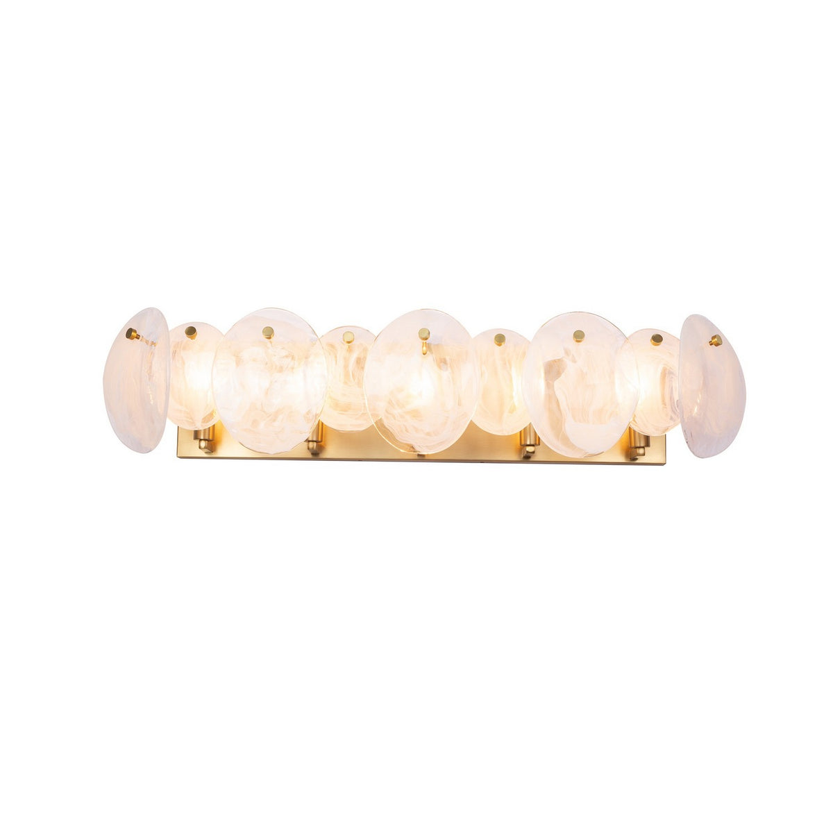 Artcraft - AC12215BR - Five Light Bathroom Vanity - Lily - Brushed Brass