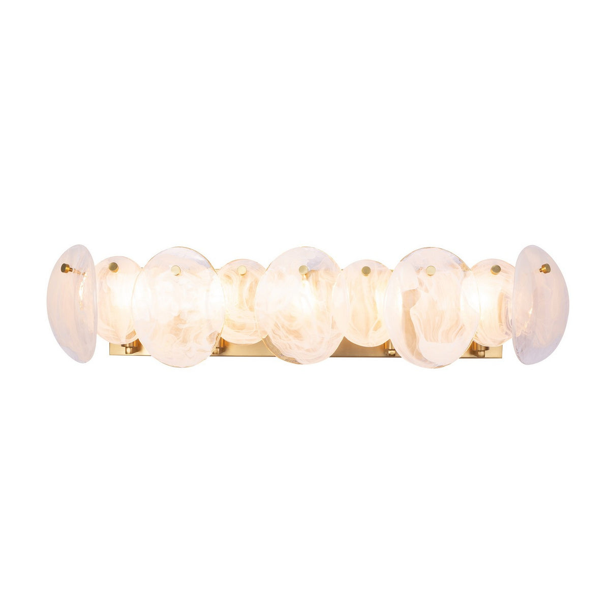 Artcraft - AC12215BR - Five Light Bathroom Vanity - Lily - Brushed Brass