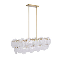 Artcraft - AC12217BR - Seven Light Island Pendant - Lily - Brushed Brass