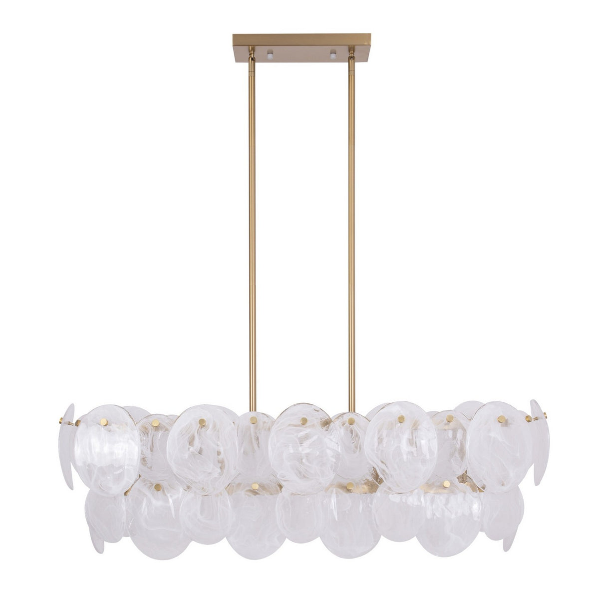 Artcraft - AC12217BR - Seven Light Island Pendant - Lily - Brushed Brass
