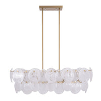 Artcraft - AC12217BR - Seven Light Island Pendant - Lily - Brushed Brass