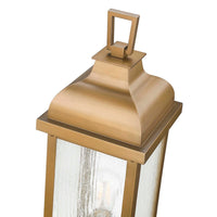 Artcraft - AC8183WB - One Light Outdoor Post Mount - Madrid - Weathered Brass